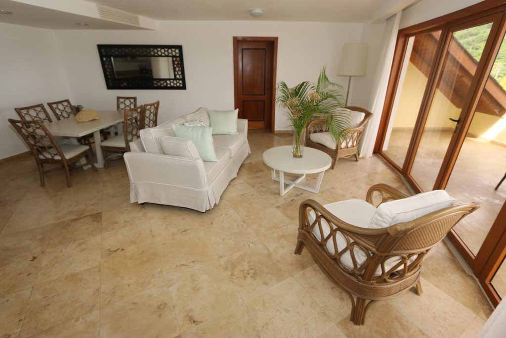 living-room-terrace condo for sale rental holidays views to puerto marina